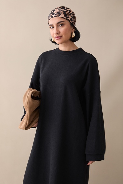 InStyle Φαρδύ μαύρο φόρεμα Σελανίκης