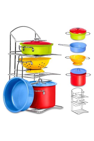 Tıfıl Toys مجموعة ألعاب مطبخ منزل الدمى التعليمية الصغيرة للفتيات مع أدوات ال...