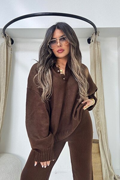 Sohotique By P Yumoş Knitwear Pants Bitter Brown