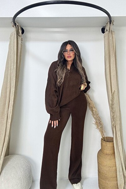 Sohotique By P Yumoş Knitwear Pants Bitter Brown