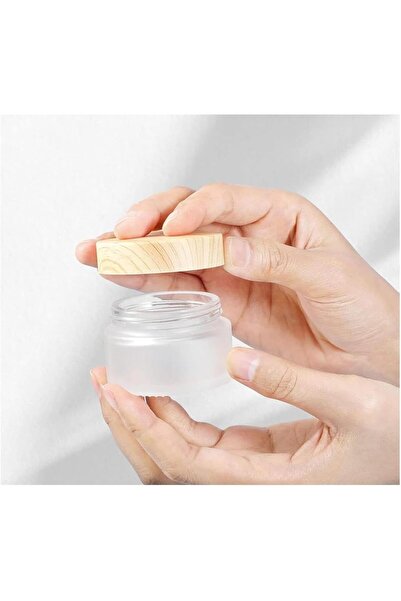FUFU 12 Pieces Glass Cosmetic Containers