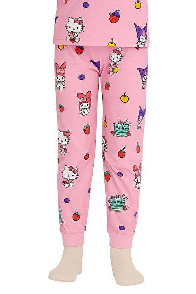 ZUZUNGA Cute Hello Kitty and Kuromi Patterned Girls' Pajama Set