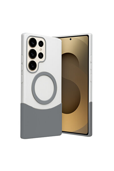 ceppark غطاء جوكو سامسونج جالاكسي S23 الترا فيلار ماجسيف - رمادي طبيعي