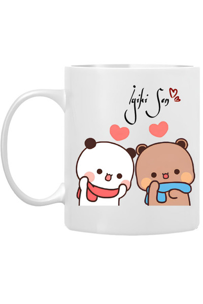 KEMAL İLHAN كوب قهوة بوبو دودو 'أنت الأفضل' طباعة خاصة (فردي) من البورسلين