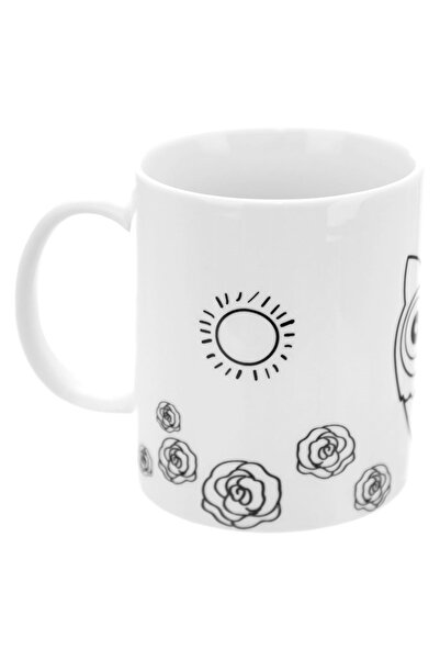 Other 330ml porcelain mug with owl painting