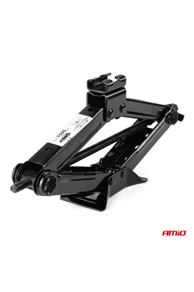 AMIO Trapezoidal jack, 1.5T, minimum height 105mm - maximum 380mm, with ratchet wrench and gloves,