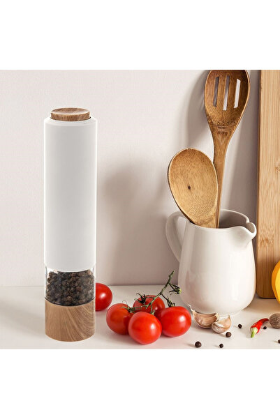 Other Electric pepper and salt grinder, white, 23 cm