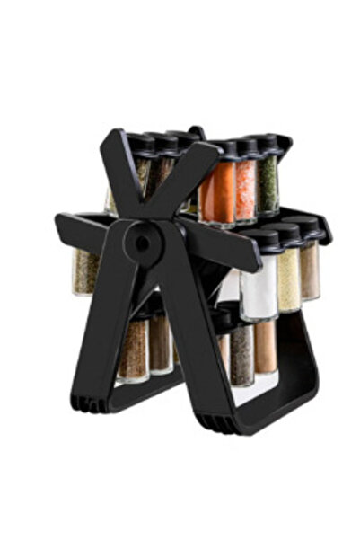 Amir Set 18 recipiente pentru condimente cu suport rotativ