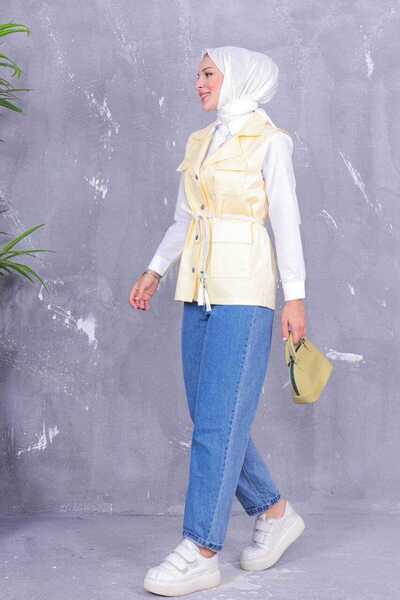 ROTA LİFE GABARDİN KOT YELEK SARI