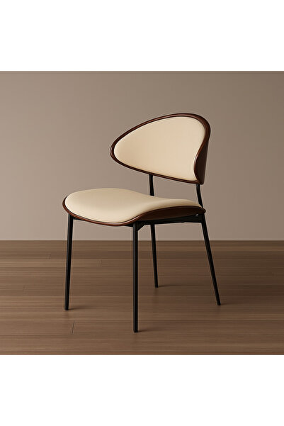 NZONE STORE كرسي طعام - كرسي استرخاء مريح بأرجل سوداء للمنزل أو المكتب