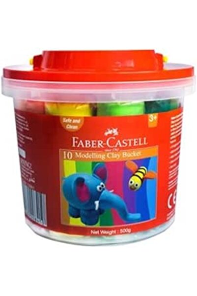 Faber Castell Faber-Castell Modeling Clay in Bucket/10 x 50g