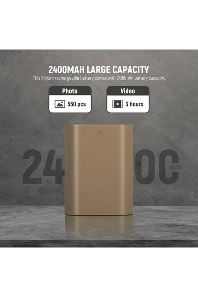 NEEWER 2400mAh NP-FZ100 Replacement Battery with USB-C for Sony FX3/FX30/ZV-E1/A7/A9