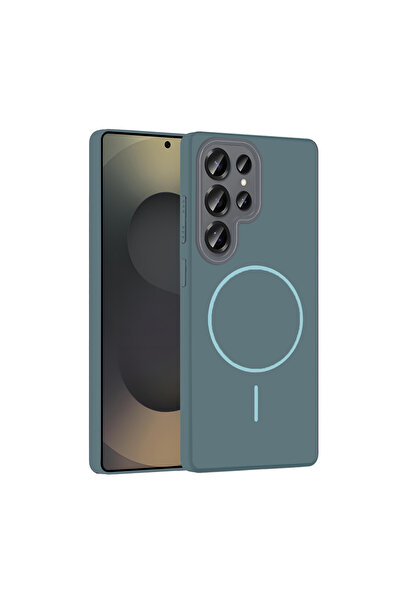 ceppark غطاء جوكو سامسونج جالاكسي إس 25 ألترا بروش ماج سيف - تركواز