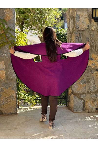 Punta Otantik Yg3698 Flowy Italian Boucle Vest Magenta