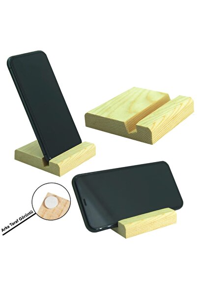 Hype Store Ct8008 Phone Stand Desktop Wooden with Non-Slip Base Pad (8Cmx8Cmx...
