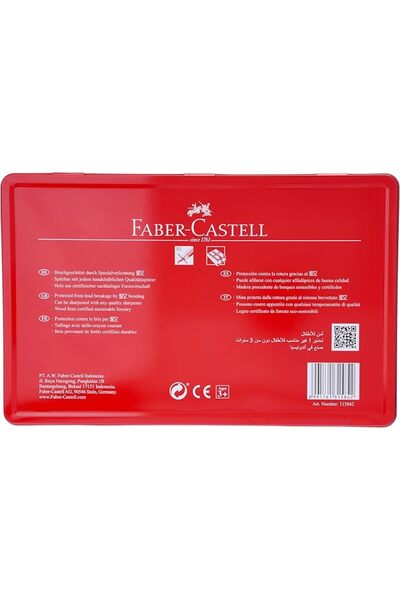 Faber Castell Classic 36 Cls Flat Tin Case