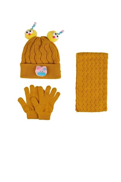 Kitti قفازات ATKI BERE مجموعة من 3 قطع للفتيات من عمر 4 إلى 8 سنوات