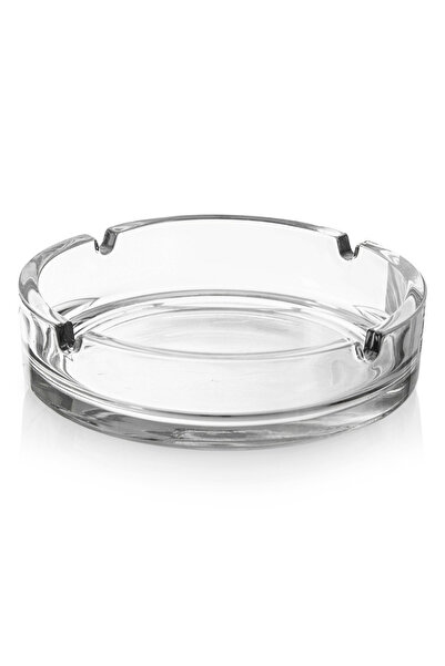 Other 10cm round glass ashtray.