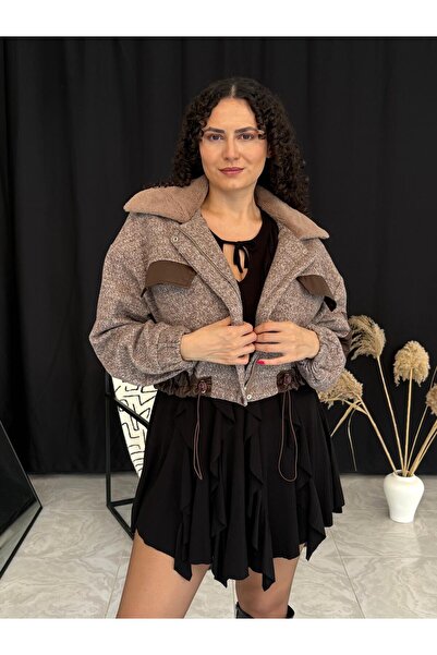 LUZ Tasarım Kaşe Bomber Ceket