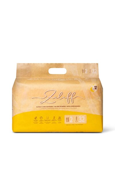 Zuluff scutece din bambus, Marimea 2 , 4-8 kg, 32 buc