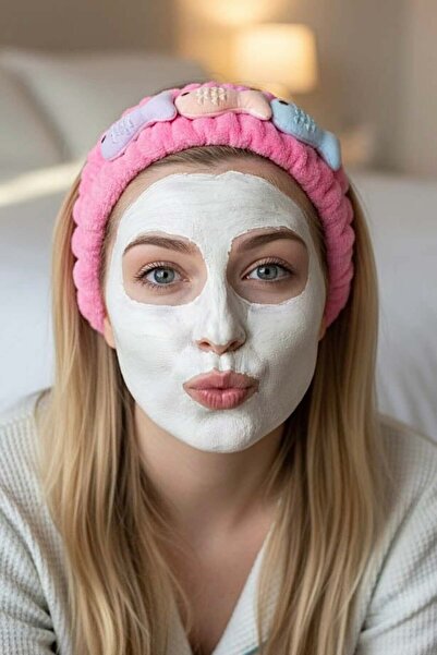 TAKIŞTIR Fuchsia Color Fish Figured Plush Hair Band