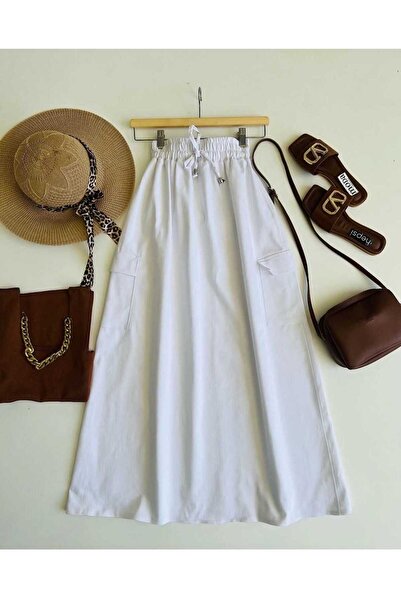 ROTA LİFE PARAŞÜT KARGO CEP ETEK BEYAZ