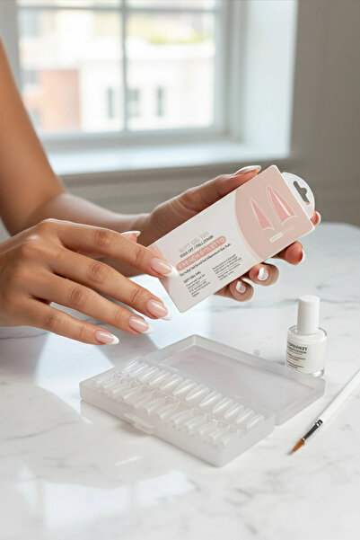 PRVT 240’lı Soft Gel French Stiletto Tips Protez Tırnak Seti – Profesyonel Kullanım İçin