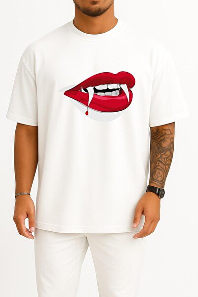 Bahriyeli Collection supradimensionat Dracula Vampire, unisex cu design de pi...