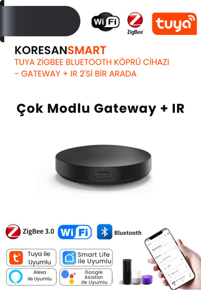 koresan Tuya Zigbee Gateway Hub + IR 2’si bir Arada