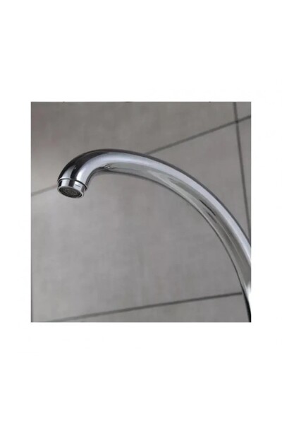 Alessandro DESIGN Polished Chrome Kitchen Faucet, Swivel Swan Spout, Ceramic Cartridge, Complete Set