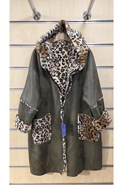 Park Moda Leopard Pattern Long Coat