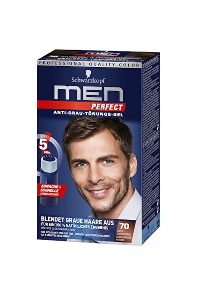 Schwarzkopf Men Perfect Culoare Gel Anti-Gri 70, Maro Închis