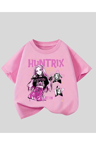 Touz Moda Kpop Demon Hunterix Kids Design Unisex Oversized T-Shirt