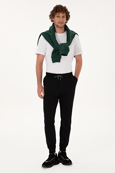 U.S. Polo Assn. Pantaloni Tip Jogger Barbat Pe Negru Cu Logo