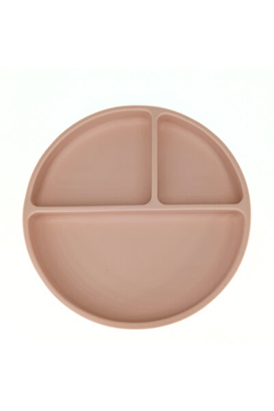 Coccorito Farfurie rotunda din silicon compartimentata, Coccorito, Soft Pink