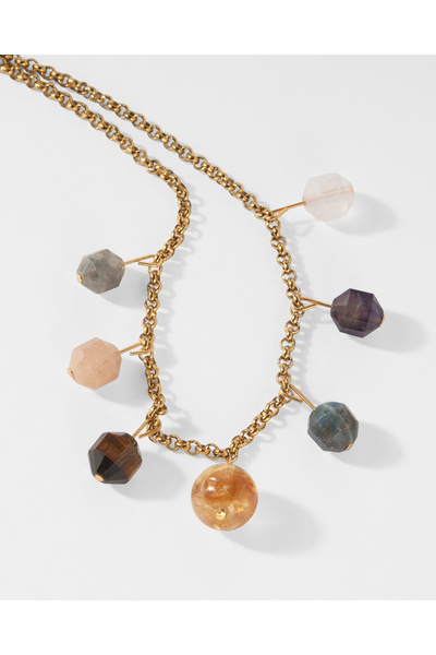 Mia Lia Design Velora - 7 Çakra Doğal Taş Kolye