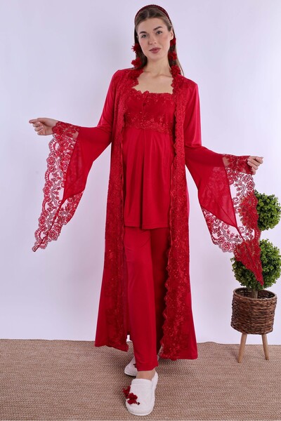 ByLohusa Effortt Cherry Dressing Gown Maternity Maternity Pajama Set