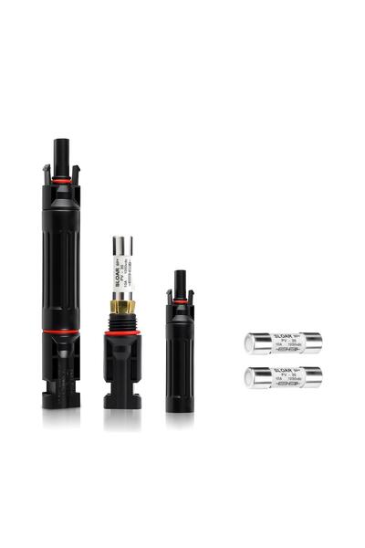 Onuvio Set of 2 MC4 Fuses 20A 1000V DC, solar fuses for photovoltaic panels, ...