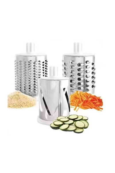 BASE Hand cranked grater 3 shaving accessories Green/White