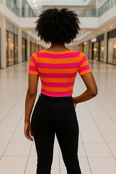 DEEP BEACH Crop Knit Sweater