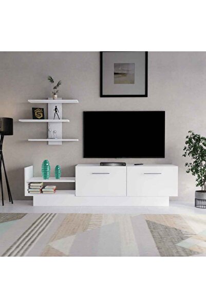 Stylish Home SHTV27 White TV Stand