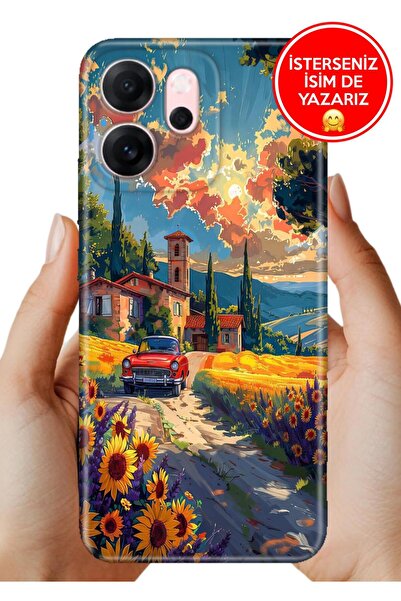 OPPO Reno 14F 5G Kılıf Kamera Korumalı Full Desen Arka Silikon Köyüm