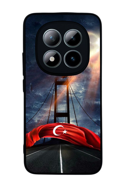 Aksel Kılıf Xiaomi Redmi Note 15 Pro Plus Uyumlu Baskılı, Mat Siyah,Silikon, ...
