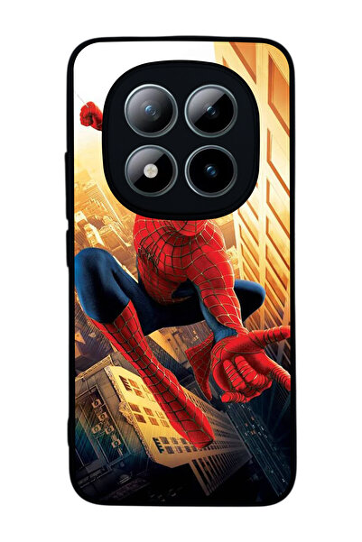 Aksel Kılıf متوافق مع هاتف Xiaomi Redmi Note 15 Pro Plus مطبوع ، أسود غير لام...