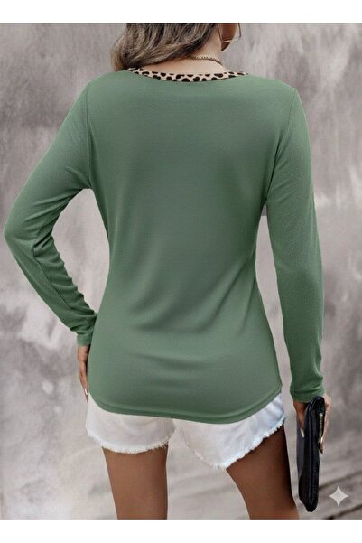 buğrahayalin Women's Long Sleeve V-Neck Camisole Blouse