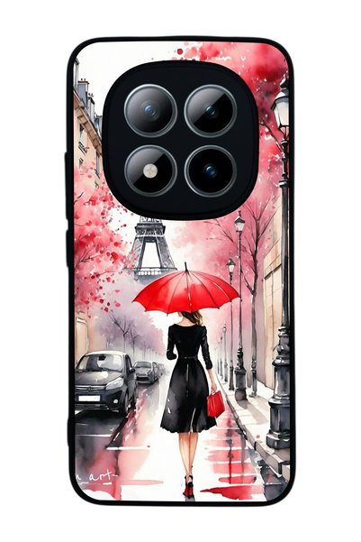 Aksel Kılıf Redmi Note 15 Pro 4g Compatible Printed , Matte Black, Soft Silic...