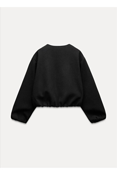 modapark.ist Women's Clothing Stamped Bomber Jacket