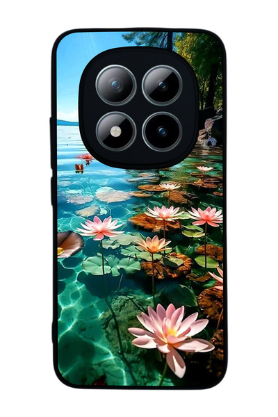 Aksel Kılıf هاتف Redmi Note 15 Pro 4G متوافق مع مطبوع، أسود مطفي، سيليكون ناع...