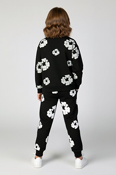 DMB BOYS & GIRLS Children's Cotton Printed Leg Elasticated Tracksuit Set