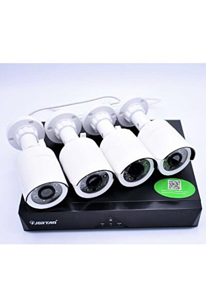 Jortan Surveillance kit with 4 FULL CCTV AHD cameras, indoor/outdoor